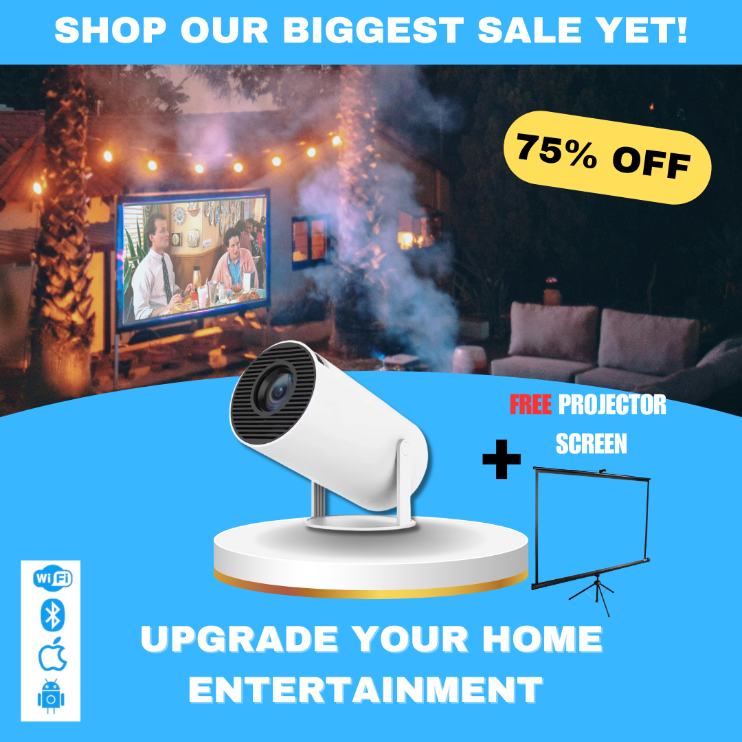 StreamScreen™  HD Projector + Free Projector Screen