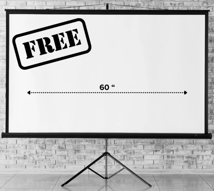 StreamScreen™  HD Projector + Free Projector Screen